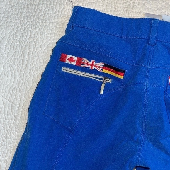 Rider wear breeches blue with flags - Picture 3 of 7